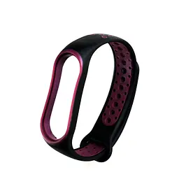Ремінець Nike Sport Mi Band 5/6 Black Purple