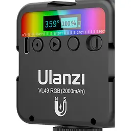 Накамерне світло Ulanzi VL49 RGB Black [75195] - мініатюра 5
