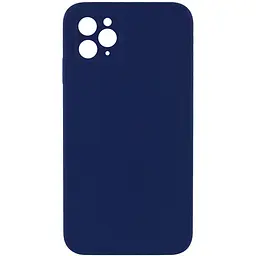 Чохол Silk Square Full Camera Protective (AA) NO LOGO для Apple iPhone 11 Pro Max (6.5") Темно-синій / Midnight blue