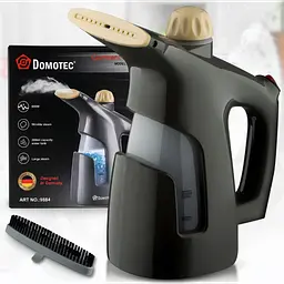 Ручний відпарювач для одягу з резервуаром 200 мл Domotec MS-1161BR 800 Вт Пароочисник вертикальний для одягу та текстилю із баком 0.2 л Чорний - мініатюра 5