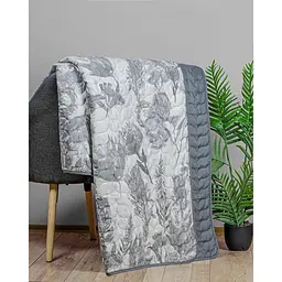 Покривало стьобане Home Line Протея 160x210 см сіре (194737) - мініатюра 2