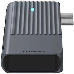 USB-хаб Rapoo USB-C хаб UCM-2003, 7 в 1, чорний (UCM-2003) - мініатюра 4