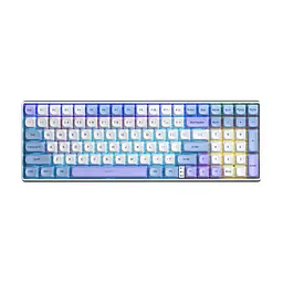 Клавіатура Aula S100pro RGB KRGD Red Switch Wireless/Bluetooth/Type-C UA White/Blue (6948391205762)