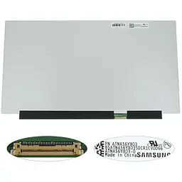 Матриця 15.6" ATNA56YX03-0 1920х1080, 30pineDP, 400cd/m2, колір: 1.07B, 100%, OLED, SLIM без планок та вушок, глянець, роз'єм справа внизу для ноутбука