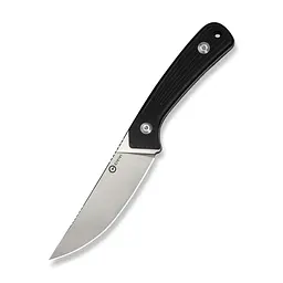 Нож фиксированный туристический Civivi Carveth (9,1 см) AEB-L/G10 черный с чехлом