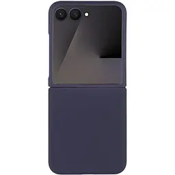 Чохол Foldables Silicone Cover Lakshmi (AAA) для Motorola Razr 50 Ultra Темно-синій / Midnight blue - мініатюра 2