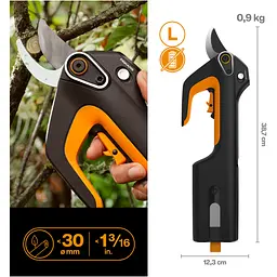 Акумуляторний площинний секатор Fiskars ePruner L без акумулятора (1082298) - мініатюра 2