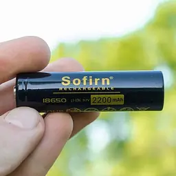 Акумулятор Sofirn 2200 mAh Li-Ion 18650 (Чорний) - мініатюра 3