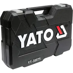 Набір головок торцевих Yato квадрат 1/2", 3/8", 1/4" з інструментами та насадками 126 шт. (YT-38875) - мініатюра 3