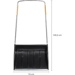 Скрепер-волокуша Fiskars SnowXpert 143021 для прибирання снігу (1003470) - мініатюра 2