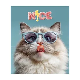 Зошит Школярик Star Cat's portraits 48 аркушів клітинка (048-3631K), в асортименті - мініатюра 4