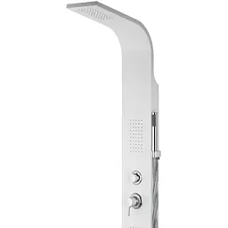 Душова панель Corsan Alto white LED з виливом A017MWHLEDW, Хром