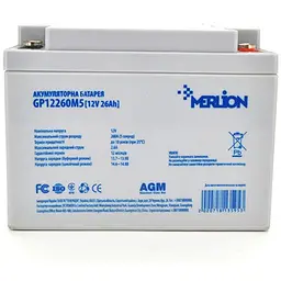 Акумуляторна батарея для ДБЖ Merlion AGM 12 V / 26 А*ч (GP12260M5/13595)