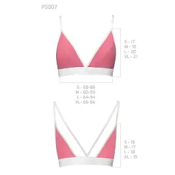 Спортивний топ із подвійними бретелями Passion PS007 TOP pink L - мініатюра 4
