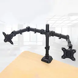 Настільне кріплення кронтшейн для двох моніторів VESA тримач UKC Desk Mount 9629 17-33 - мініатюра 8