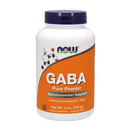 Амінокислота Now Foods GABA (гамма-аміномасляна кислота), Порошок, 170 гр (NOW-00215)