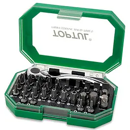 Набір біт + тріскачка TOPTUL 1/4" 35 од. GACW3504