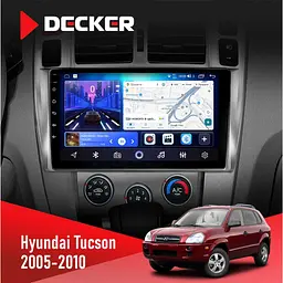 Штатна магнітола Hyundai Tucson 2005-2010 Decker D10-006 4x64, 4G Decker (НФ-00009491)
