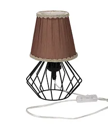 Настільна лампа Levistella 756T108F04 BK+BR, E27, 60W, 250 мм, чорний + коричневий текстиль, метал, сучасний стиль для дому - мініатюра 2
