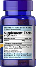 Мелатонін Puritan's Pride Melatonin Extra Strength 5 mg 60 капсул - мініатюра 2