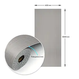 Вінілова плитка що самоклеїться Sticker Wall в рулоні 600х3000х2мм Мат SW-00002054 - мініатюра 3