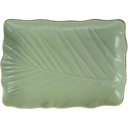 Блюдо Leaf Green Gold LIMITED EDITION kuh0016172 - мініатюра 3