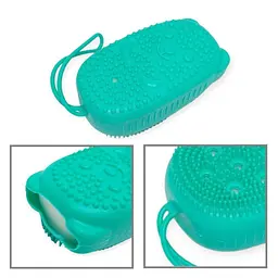 Масажна силіконова мочалка для душу Bath Brush WN-12 двостороння - мініатюра 3