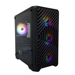 Корпус 1stPlayer T5-BK-4F1, Black, без БЖ, Mini Tower, Micro ATX, 1xUSB 3.0 / 2xUSB 2.0, макс. CPU - 165 мм / VGA - 330 мм, 4x120 мм ARGB, бічна панель із загартованого скла - мініатюра 3