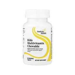 Вітамінно-мінеральний комплекс Seeking Health Мультивітаміни для дітей від 4 років, Kids Multivitamin Chewable, 60 жувальних таблеток (SKH-52199)