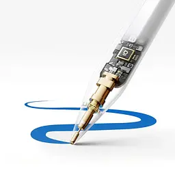 Стилус Baseus Smooth Writing PS3 Pro 360° Touch Operation Wired Charging Stylus Moon White (With Type-C*1 Cable and Tip*1) (B0004A01) - мініатюра 4