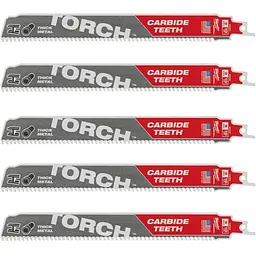 Полотно для шабельних пил TORCH CARBIDE MILWAUKEE, 230х2,5мм, (5шт), (метал)
