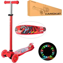 Самокат дитячий iTrike Maxi JR3-055-R з підсвічуванням - мініатюра 2