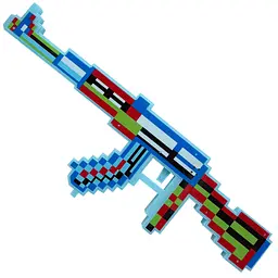 Дитяча іграшка Автомат "Minecraft" Bambi MСR-A(Blue) світлові та звукові ефекти