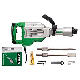 Відбійний молоток Apro DH2300 SDS-HEX 70 Дж 2300 Вт + кейс 30412 - мініатюра 3