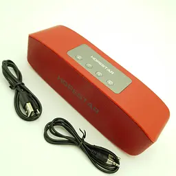 Бездротова акумуляторна колонка Bluetooth акустика FM MP3 AUX USB Hopestar H11 червоний - мініатюра 2