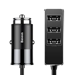 Адаптер автомобільний - розгалужувач на 4 виходи BASEUS Enjoy 4USB 5.5A CCTON-01
