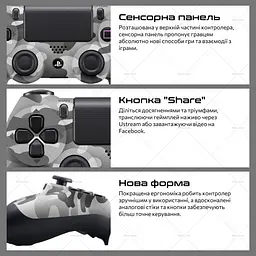 Бездротовий геймпад Sony PlayStation/PC DualShock 4 Green Camo - мініатюра 3