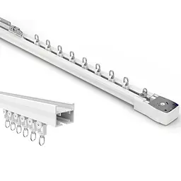 Карниз алюмінієвий для контролера Xiaomi Aqara Curtain Rail (4 м, двосторонній) V2 - мініатюра 2