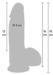 Фалоімітатор Hidden Desire Realistic Dildo 16 см (тілесний) - мініатюра 6