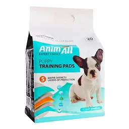 Пелюшки для собак та цуценят AnimAll Puppy Training Pads 60х60 см 20 шт. - мініатюра 3