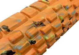 Масажний ролик EasyFit Grid Roller 33 см v.1.1 Multi Помаранчевий - мініатюра 3