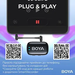 Микрофон Boya mini-18 TRS for camera Black (mini-18) - миниатюра 12