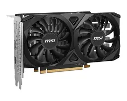 Відеокарта GeForce RTX 3050, MSI, VENTUS 2X E OC, 6Gb GDDR6, 96-bit, 2xHDMI/DP, 1492/14000 MHz (RTX 3050 VENTUS 2X E 6G OC) - мініатюра 2