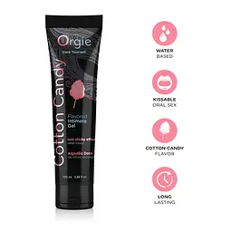 Лубрикант на водній основі Orgie Lube Tube Cotton Candy, 100 мл, зі смаком та ароматом солодкої вати - мініатюра 3