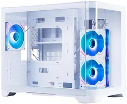 Корпус 1stPlayer UV6-WH-2FC7R-W-1FC7-W White без БП (UV6-WH-2FC7R-W-1FC7-W) - мініатюра 1