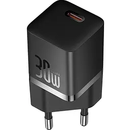 Зарядний пристрій адаптер Baseus GaN5 30 W (CCGN070401) 1Type-C чорний
