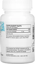 Цинк Zinc Picolinate 15 mg 60 caps Thorne vit0004740 - мініатюра 2