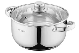 Каструля Ardesto зі скляною кришкою Gemini Gourmet Aosta 3.8л нержавіюча сталь kuh0014705 - мініатюра 2
