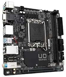 Материнська плата LGA1700, Gigabyte H610I, H610, 2xDDR5, Int.Video(CPU), 4xSATA3, 1xM.2, 1xPCI-E 4.0 x16, ALC997, Intel GLan, 4xUSB3.2/6xUSB2.0, VGA/HDMI/2xDP, Mini-ITX - мініатюра 3