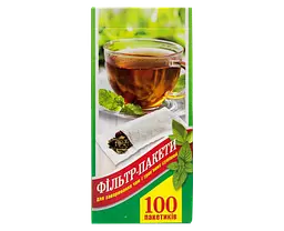 Фільтр-пакети для заварювання чайних сумішей L (100 шт)